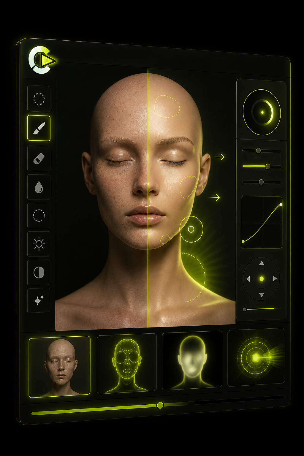 Retouch and relight